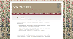 Desktop Screenshot of conjointures.org