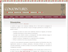 Tablet Screenshot of conjointures.org